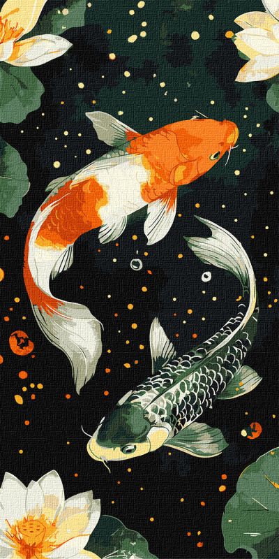 Malen nach Zahlen - Koi-Fische ©art_selena_ua