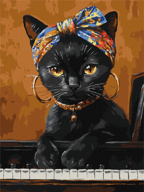 Malen nach Zahlen - Eine ungewöhnliche Katze ©art_selena_ua