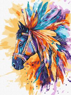 Malen nach Zahlen - Leuchtendes Pferd ©art_selena_ua