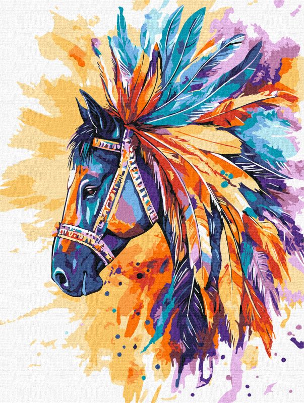 Malen nach Zahlen - Leuchtendes Pferd ©art_selena_ua