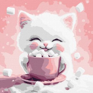 Malen nach Zahlen - Kakao für eine Katze (Bild № 2) ©art_selena_ua