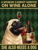 Malen nach Zahlen - Poster. Wein & Hund ©art_selena_ua