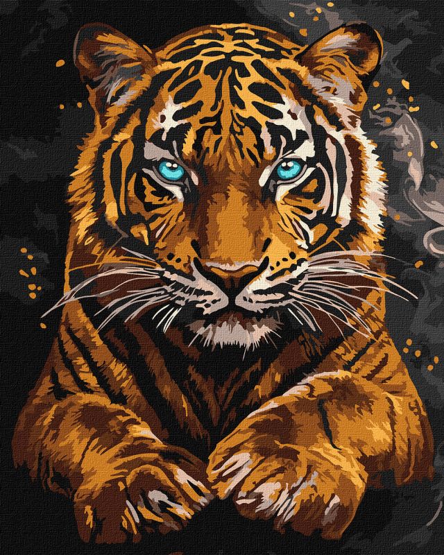 Malen nach Zahlen - Ein wilder Tiger ©art_selena_ua