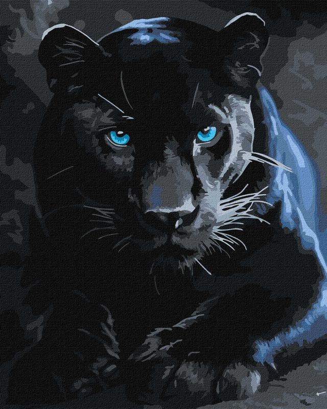 Malen nach Zahlen - Ein wilder Panther ©art_selena_ua