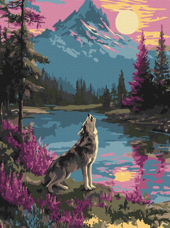 Malen nach Zahlen - Einsamer Wolf ©art_selena_ua