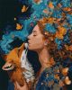 Malen nach Zahlen - Orangener Geist des Herbstes mit extra Metallic-Farben ©art_selena_ua