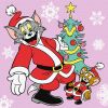 Malen nach Zahlen - Tom und Jerry: am Weihnachtsbaum ©Warner Bros.