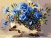Malen nach Zahlen - Igel und Blumen ©art_selena_ua