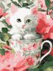 Malen nach Zahlen - Blumenkatze ©art_selena_ua