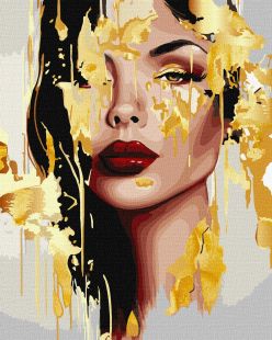 Malen nach Zahlen - Unerirdische Schönheit mit metallischen Farben Extra ©art_selena_ua
