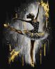 Malen nach Zahlen - Anmutige Ballerina mit metallischen Farben Extra© art_selena_ua