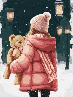 Malen nach Zahlen - Auf einem Winterspaziergang ©art_selena_ua