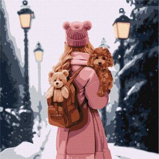 Malen nach Zahlen - Winterliche Stadt ©art_selena_ua