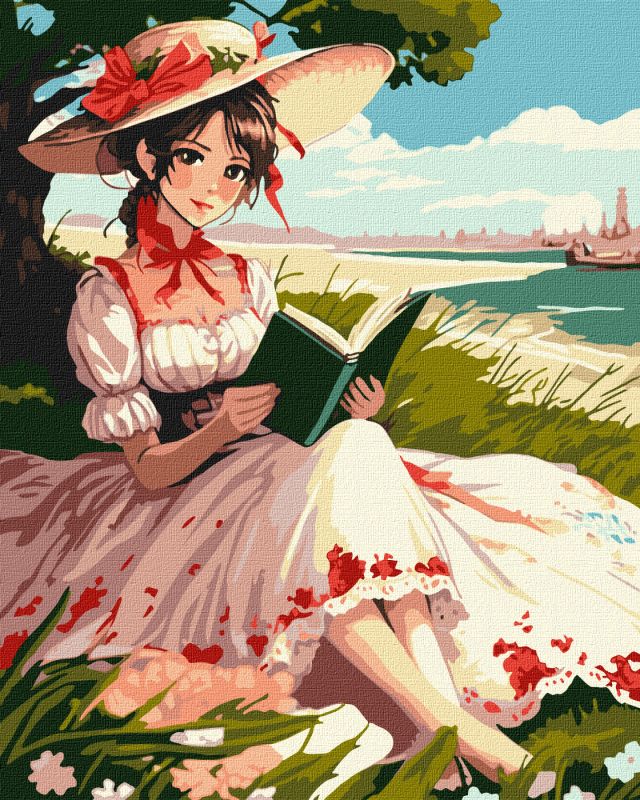 Painting by numbers - Passionate reading ©art_selena_ua