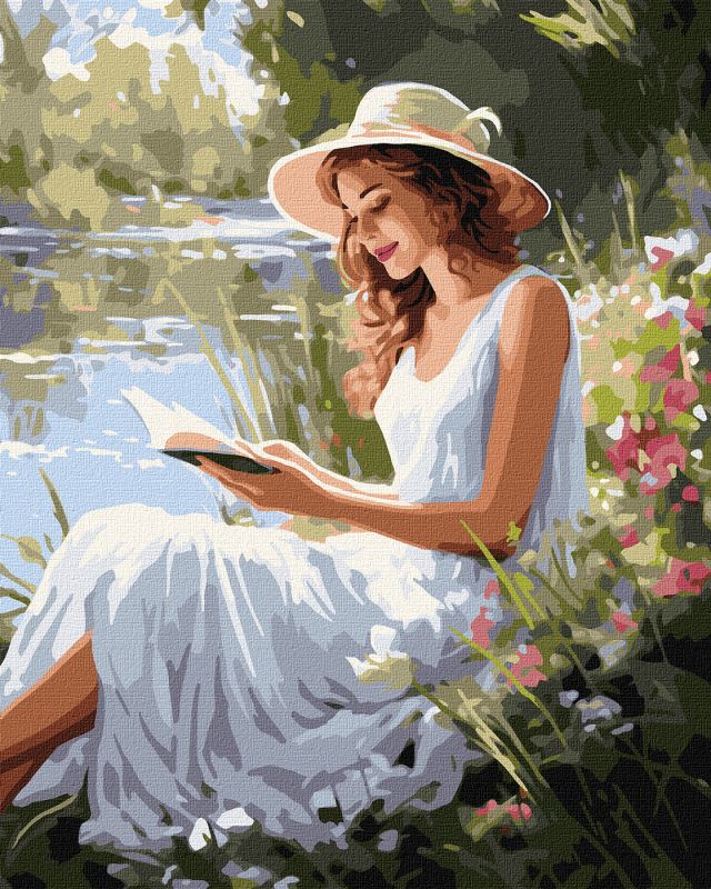 Painting by numbers - Fascinating reading ©art_selena_ua