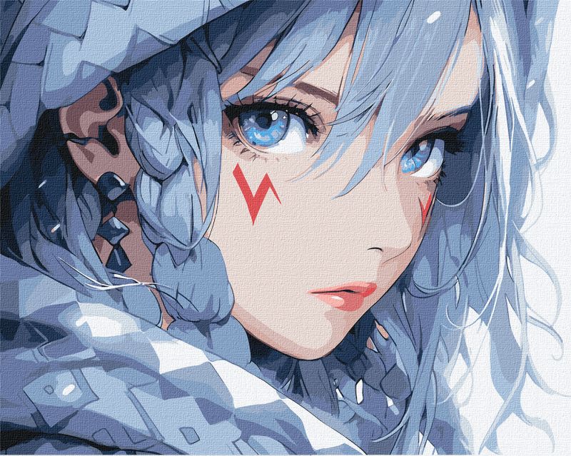 Malen nach Zahlen - Die Magie der blauen Augen ©art_selena_ua