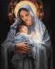 Painting by numbers - A mother's tenderness with metallic paints ©art_selena_ua