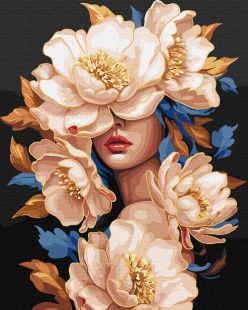 Malen nach Zahlen - Eine Blumenschönheit mit metallischen Farben ©victoria_art___