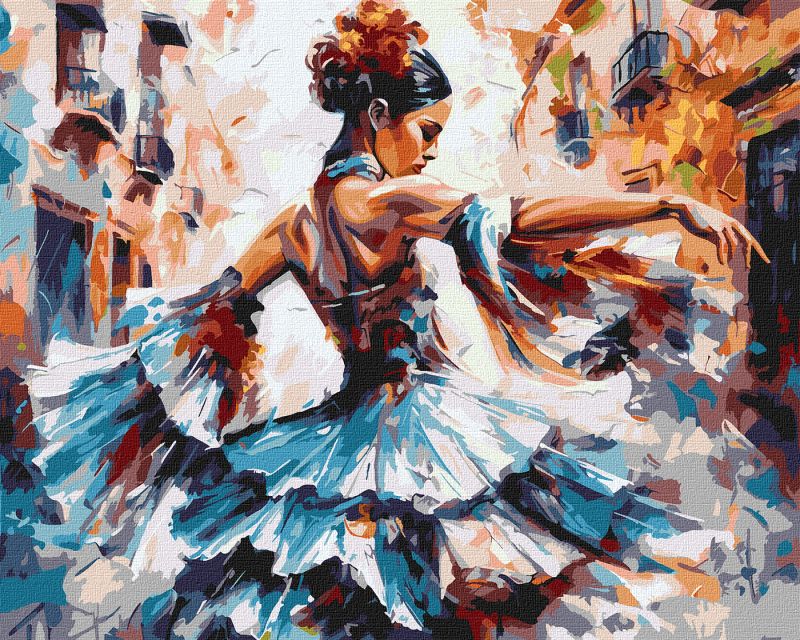 Painting by numbers - The lady in the dance ©art.solomiia