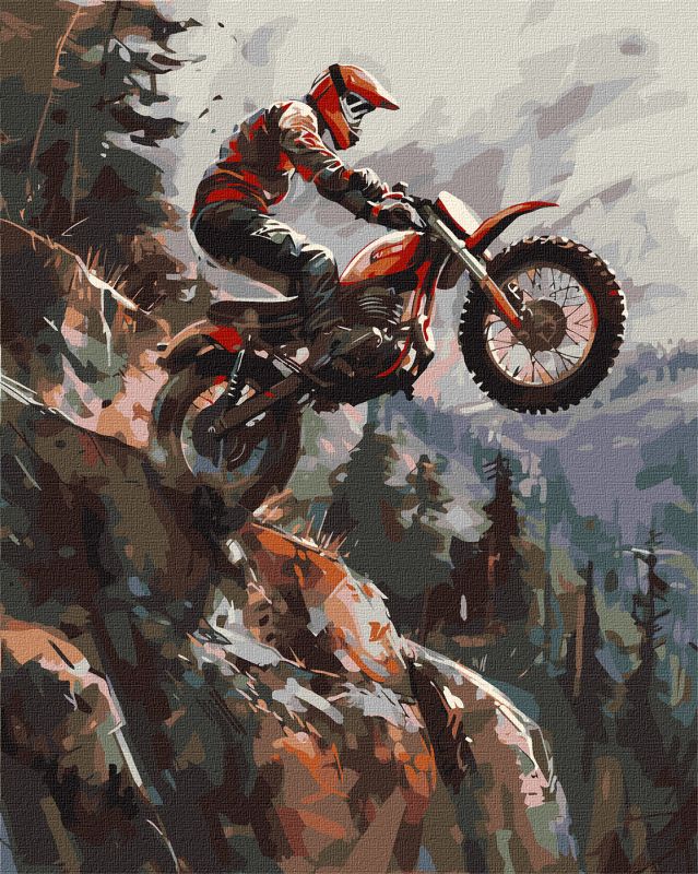 Painting by numbers - Extreme in the mountains ©art_selena_ua