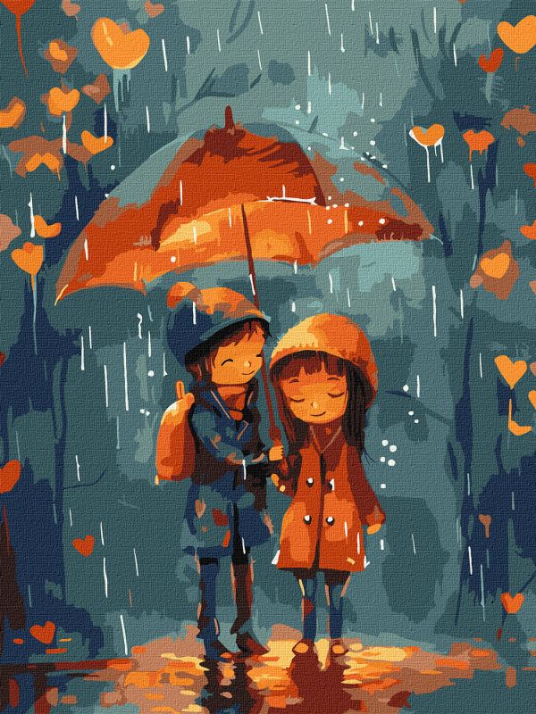 Painting by numbers - Under the umbrella ©art_selena_ua