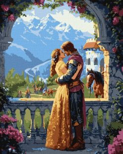 Malen nach Zahlen - Eine Prinzessin und ein Ritter ©art_selena_ua