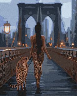 Malen nach Zahlen - Raubtiermädchen ©art_selena_ua