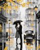 Painting by numbers - A kiss in the rain with metallic paints ©art_selena_ua