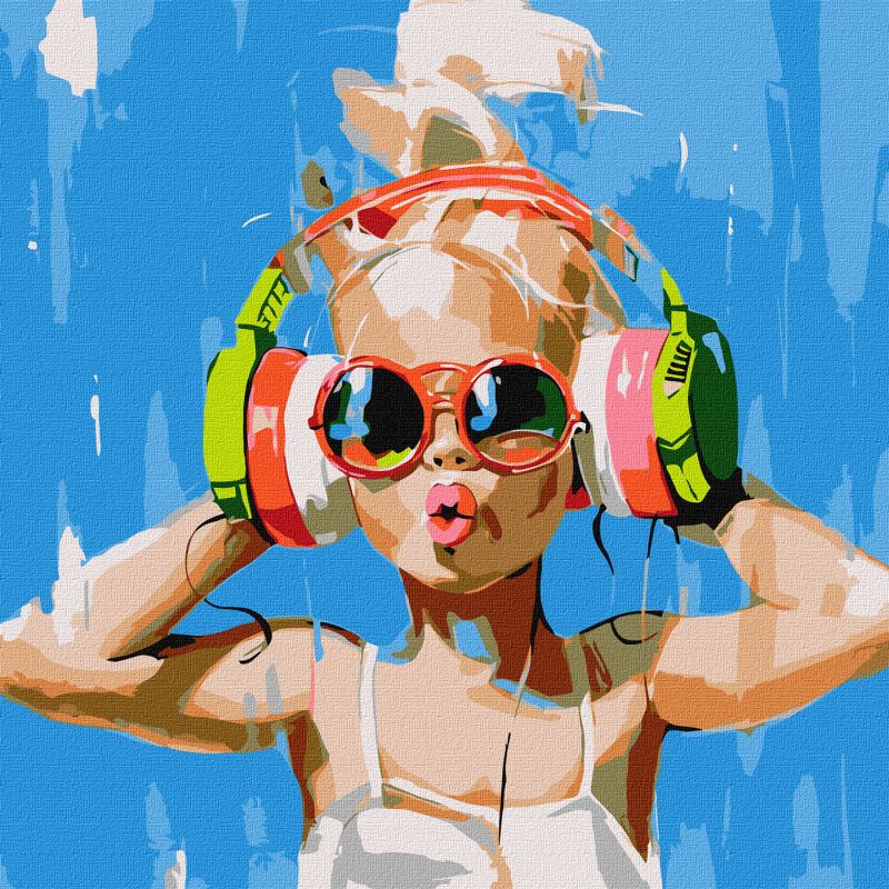Painting by numbers - Her Summer Beat ©Mariia Kotiuzhynska