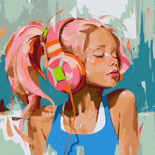 Malen nach Zahlen - Pinke Sommerbeats ©Mariia Kotiuzhynska