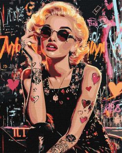 Malen nach Zahlen - Die rebellische Monroe ©art_selena_ua