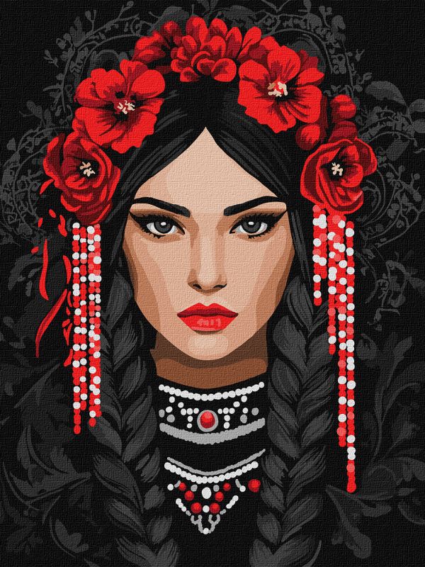 Malen nach Zahlen - Unzerbrechliche ukrainische Frau ©art_selena_ua