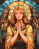 Painting by numbers - Stained glass window. I ask the heavens ©art_selena_ua