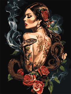 Malen nach Zahlen - Rose Wahrsagerin ©art_selena_ua