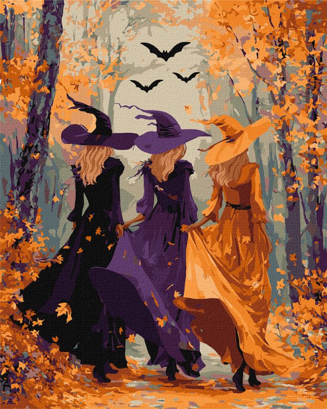 Painting by numbers - Three Witches in the Woods ©art_selena_ua