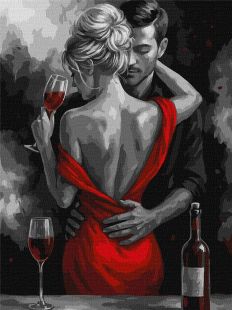 Malen nach Zahlen - Rote Liebe ©art_selena_ua