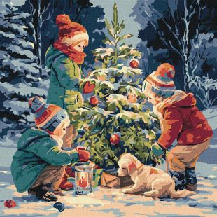 Malen nach Zahlen - Baum der Freundschaft ©art_selena_ua