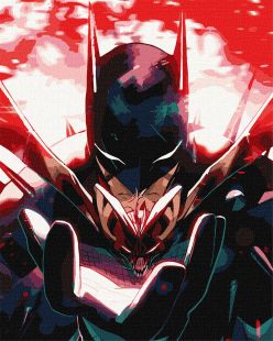 Malen nach Zahlen - Batman: Dunkler Ritter mit metallischen Farben ©Warner Bros.