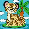 Malen nach Zahlen - Gepard