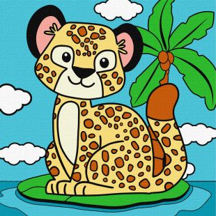 Malen nach Zahlen - Gepard