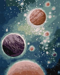 Malen nach Zahlen - Bewegung der Planeten ©Svitlana Terenchuk