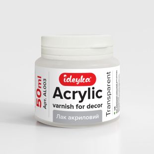Acryl-Glanzlack für Dekoration (transparent), 50 ml