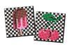 Diamond Painting auf einem Magnet - Kirschen und Eis, Satz mit 2 Bildern