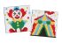 Diamond Painting auf einem Aufkleber - Berufe. Clown, Satz mit 2 Bildern