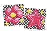 Diamond Painting auf einem Magnet - Blume und Stern, Satz mit 2 Bildern