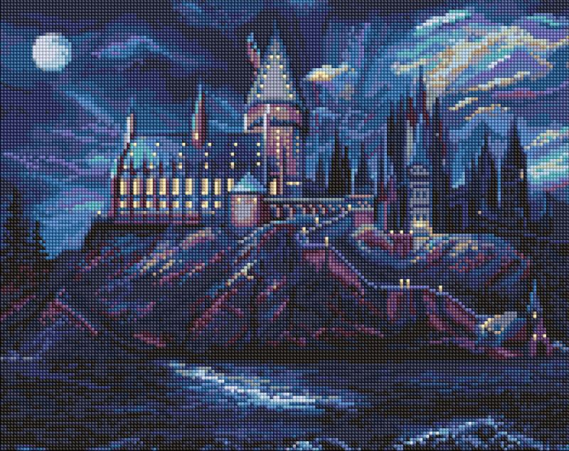 Diamond Painting - Harry Potter: Das geheimnisvolle Hogwarts ©Warner Bros.