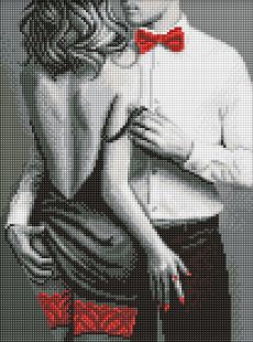 Diamond Painting - Rot-schwarzes Paar ©art_selena_ua