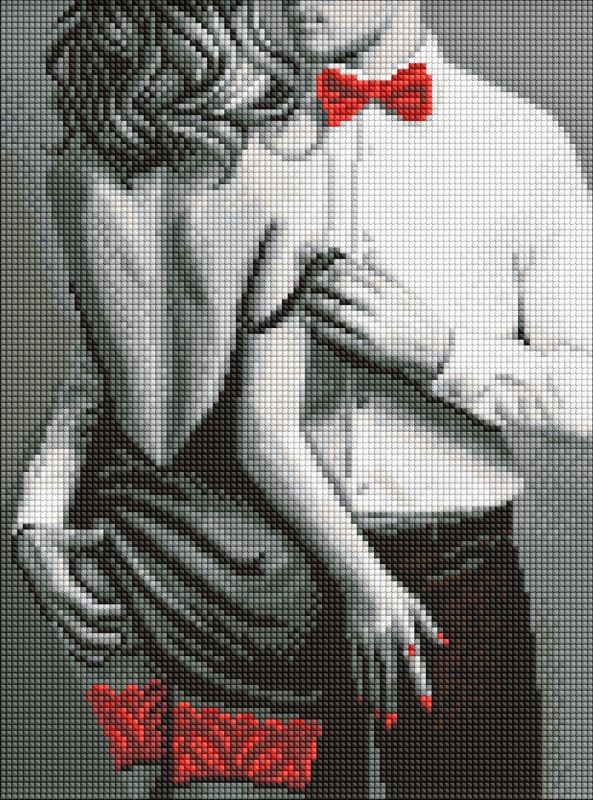 Diamond Painting - Rot-schwarzes Paar ©art_selena_ua