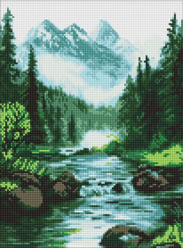 Diamond Painting ohne Rahmen - Geheimnisvolle Quelle ©art_selena_ua
