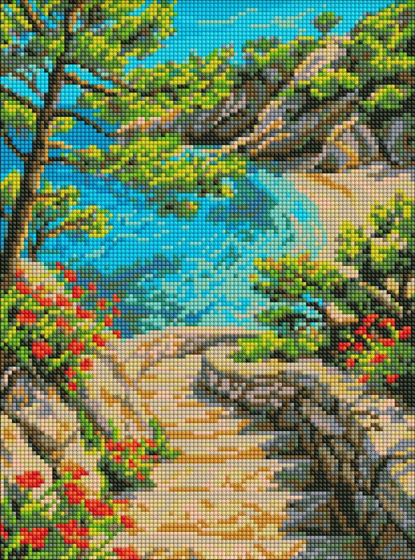 Diamond Painting - Türkisfarbene Küste der Träume ©art_selena_ua